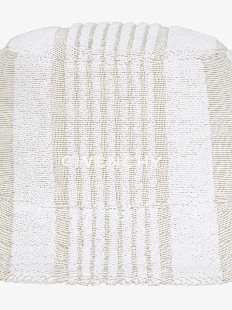 GIVENCHY BUCKET HAT IN COTTON TOWELLING WITH STRIPES 4