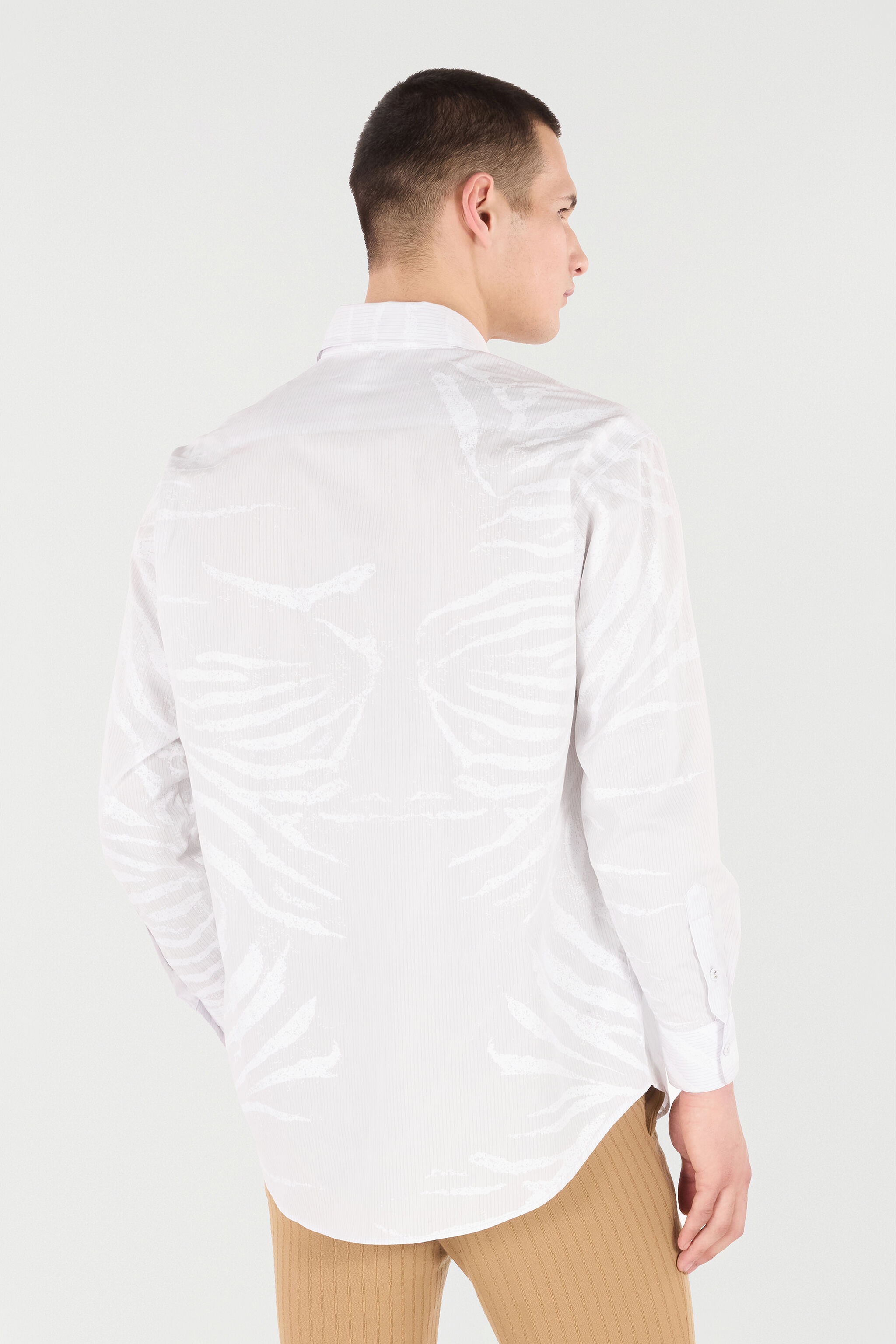 Silk Shirt With Tiger Skin Print - 4