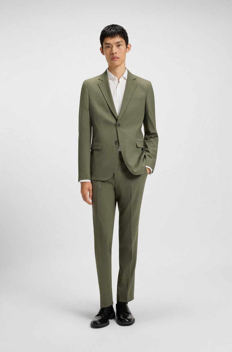 HUGO EXTRA-SLIM-FIT TROUSERS IN PERFORMANCE-STRETCH DOBBY outlook