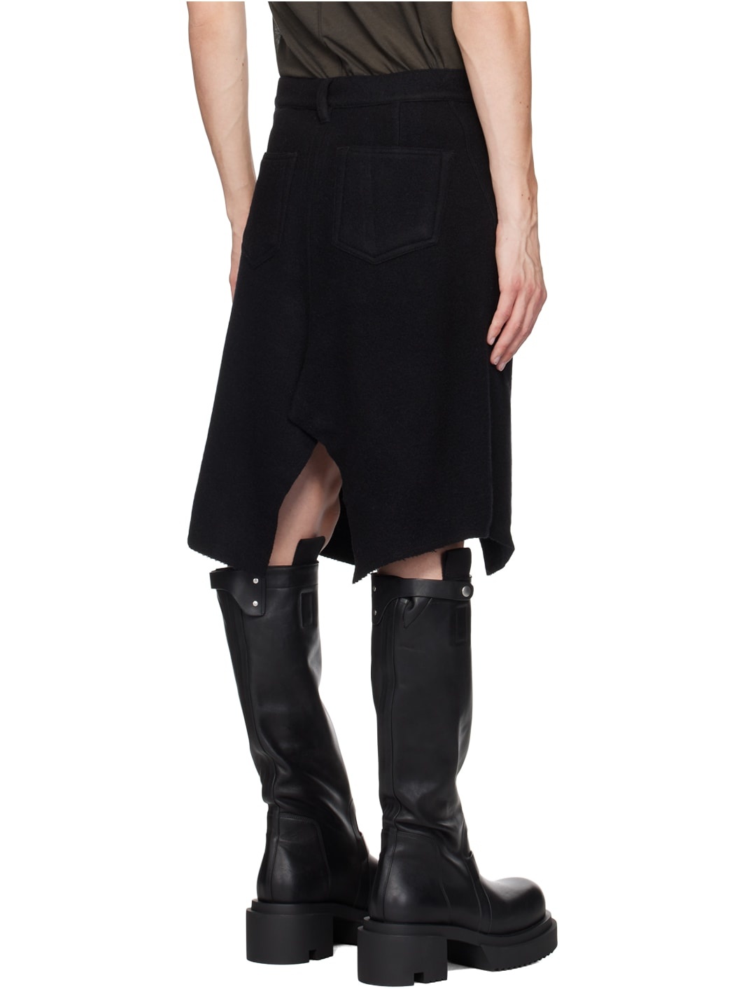 Black Lodenette Skirt - 3