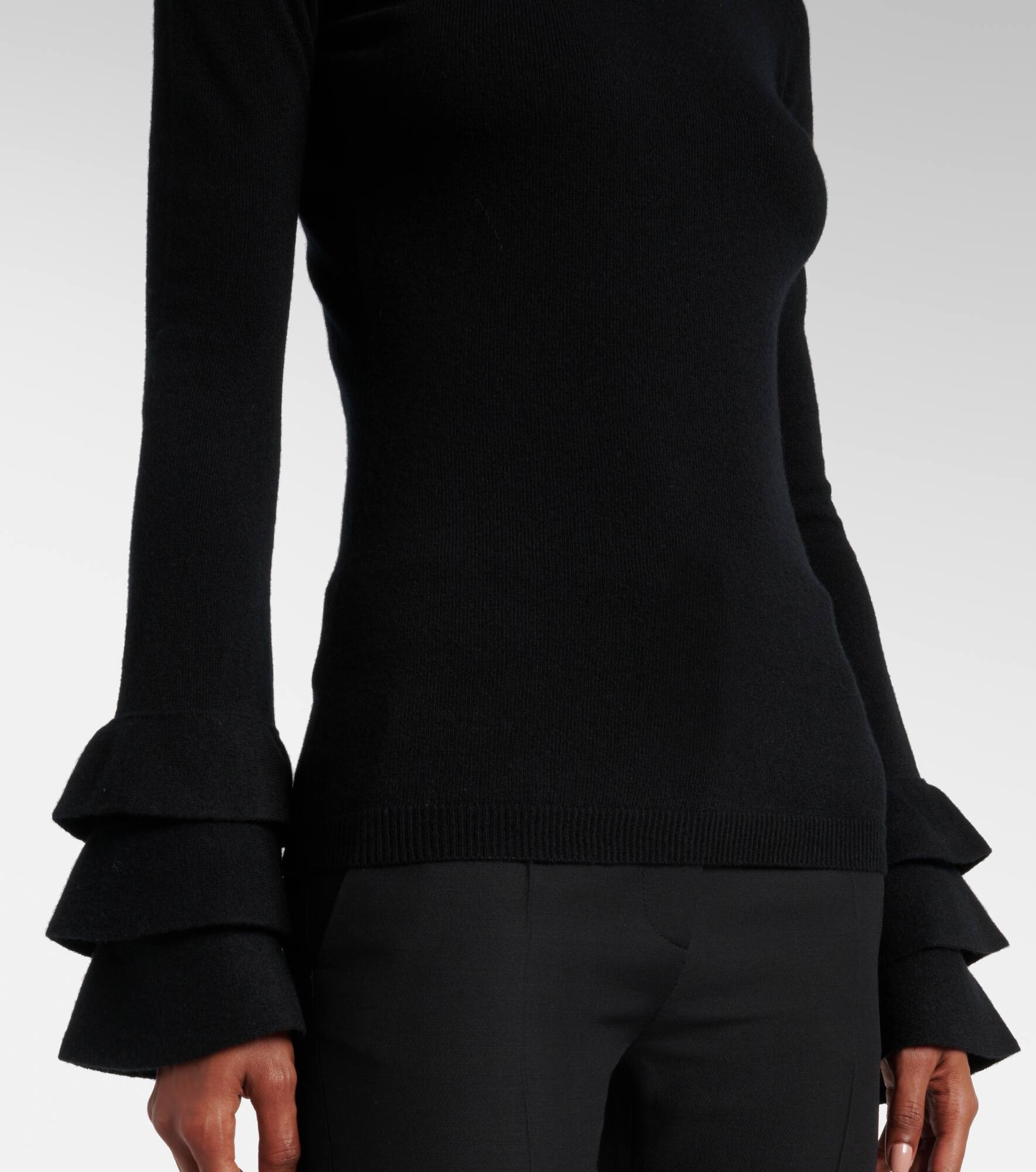 Ruffled wool sweater - 6
