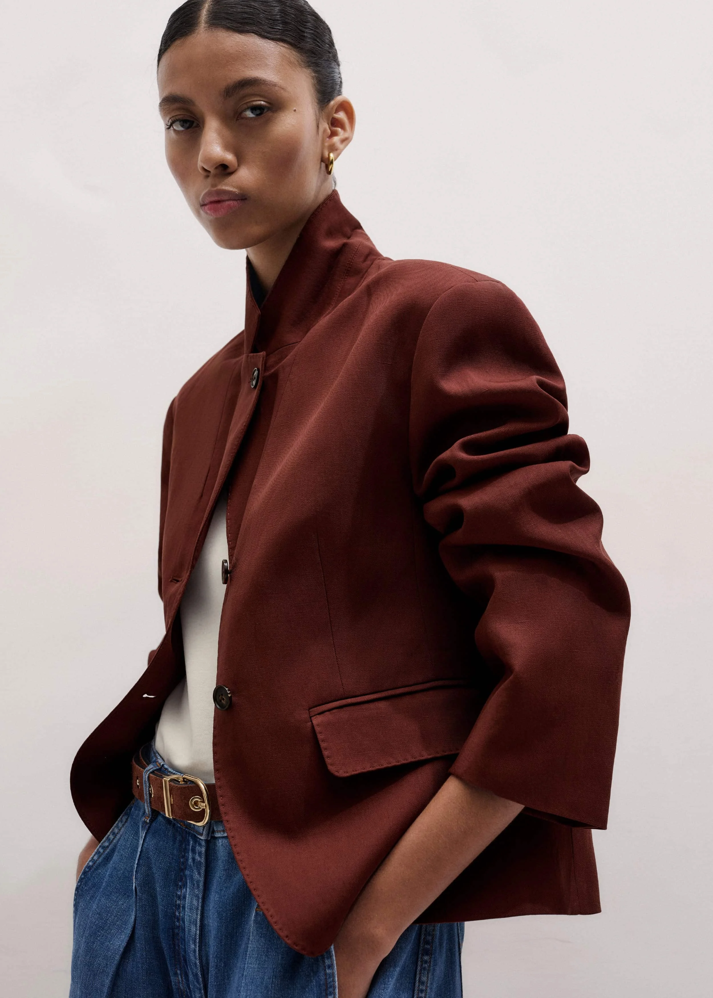 Icon Oversized Short Blazer - 1