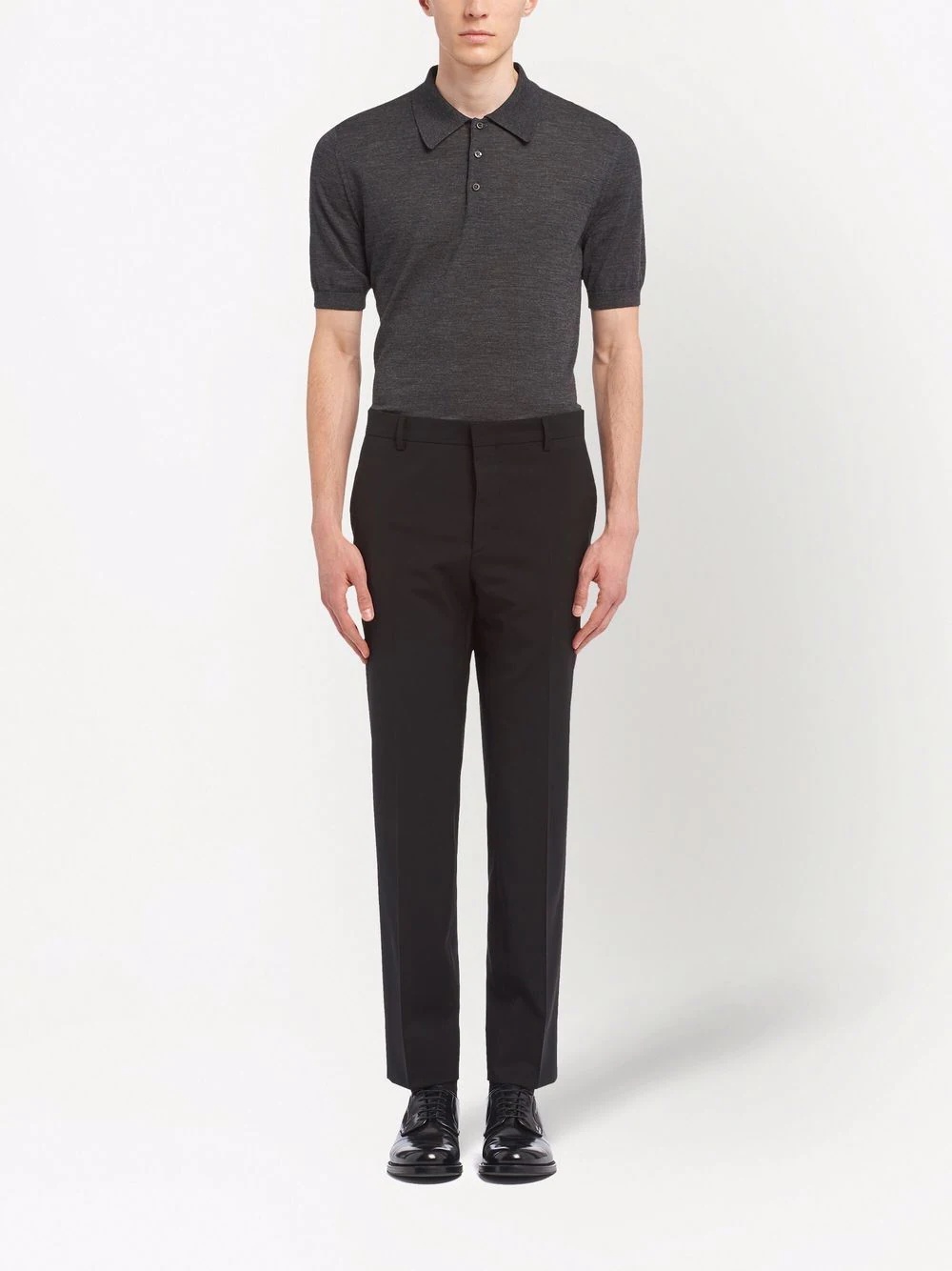 tailored straight-leg trousers - 2