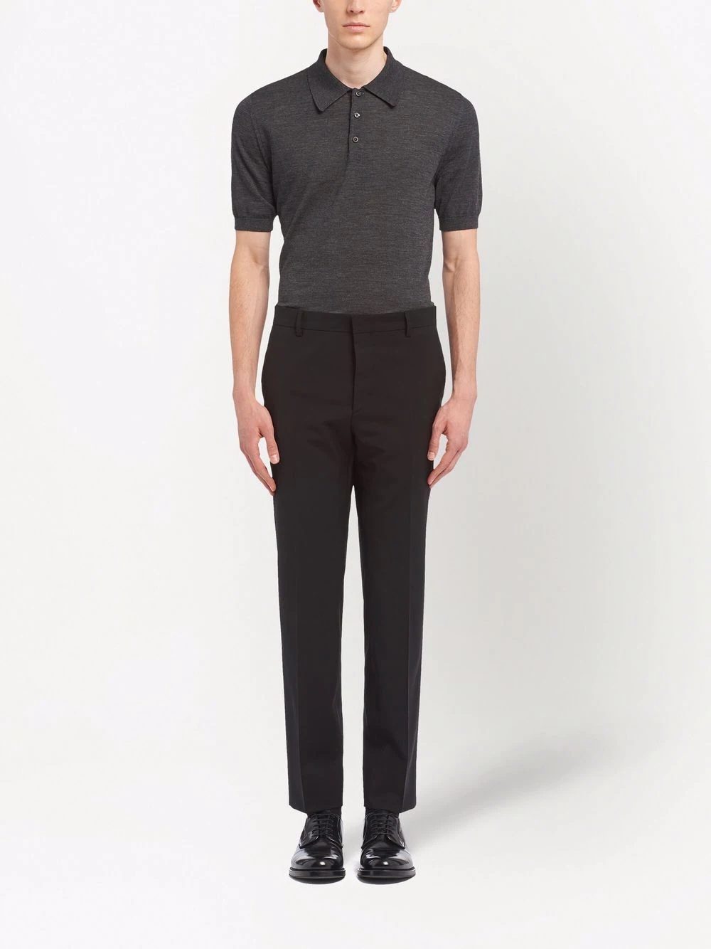 tailored straight-leg trousers - 2