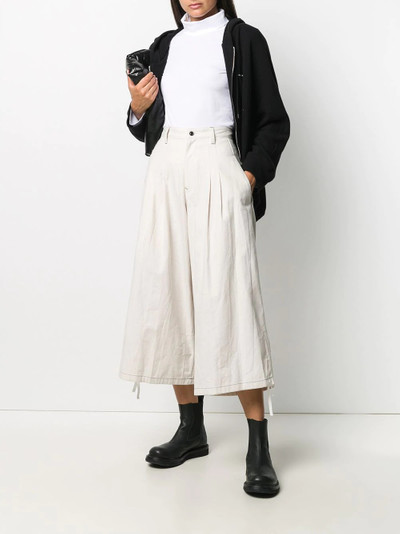 Y's cropped wide-leg trousers outlook