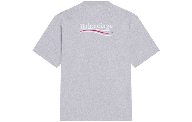 BALENCIAGA Balenciaga Political Campaign T-shirt Large Fit 'Grey' 641675TKVJ11379 outlook