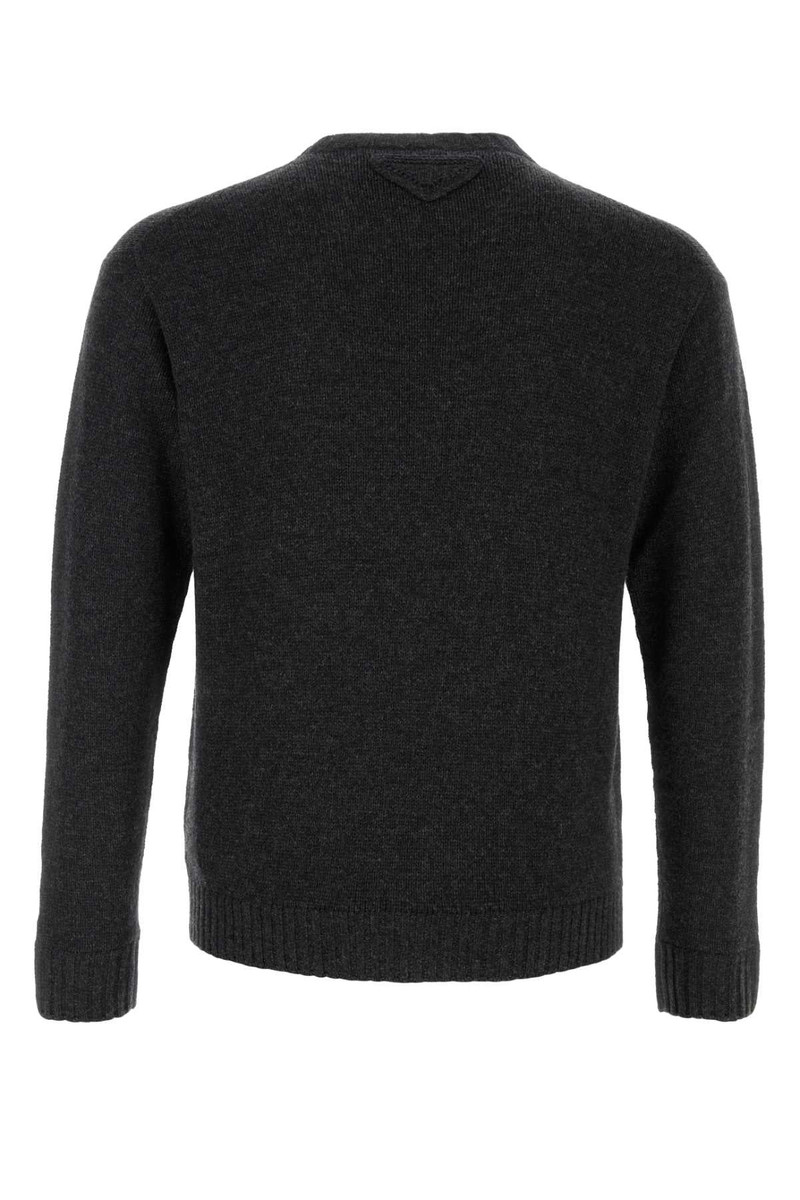 Prada Charcoal Cashmere Blend Sweater Antracite Maglieria outlook