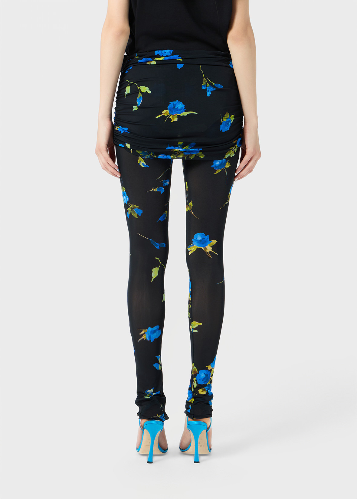 JERSEY LEGGINGS WITH FLOUNCE - 4