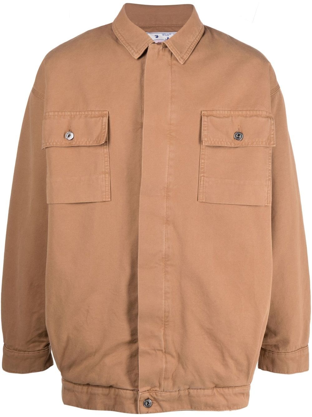 Tab canvas military overshirt jacket - 1