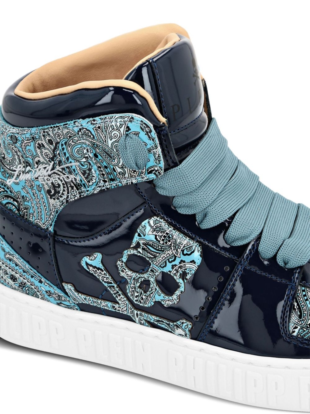 Paisley high-top sneakers - 3