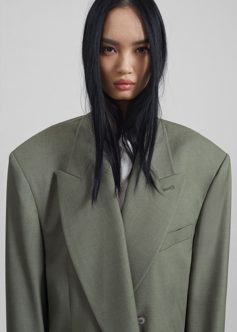 Valter Oversized Blazer - Pale Olive 4