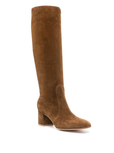 Gianvito Rossi 60mm knee-high suede boots outlook