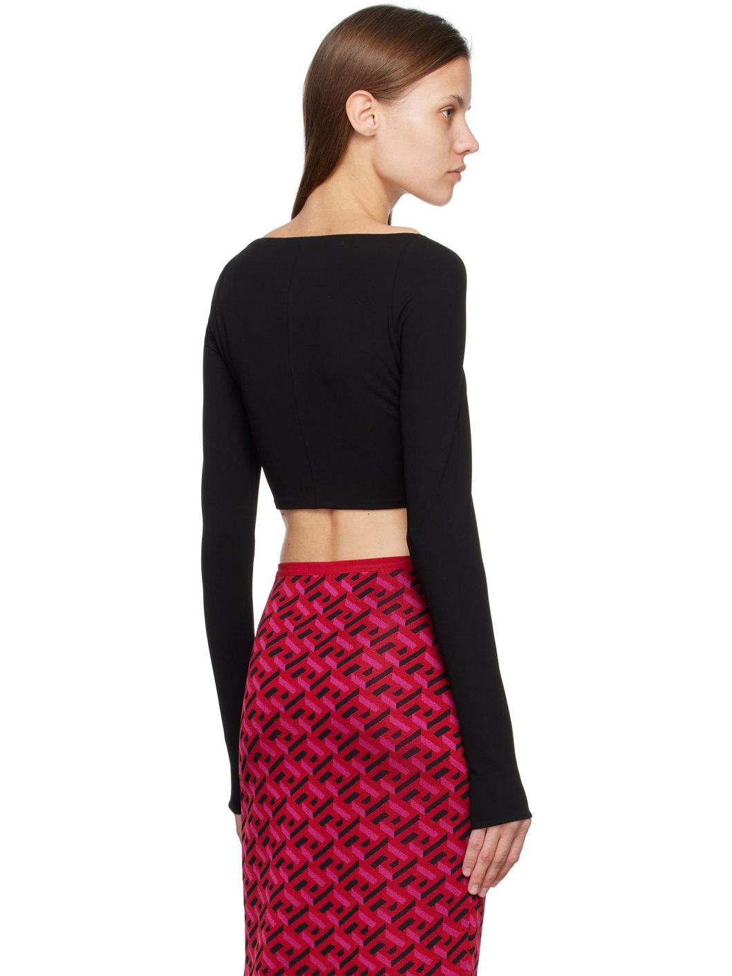 Black Ruched Blouse - 3