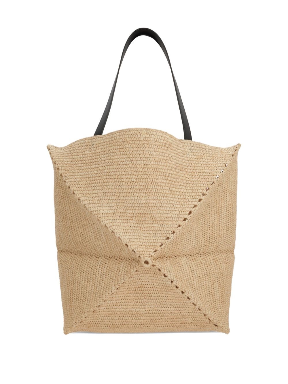 woven straw tote bag - 2