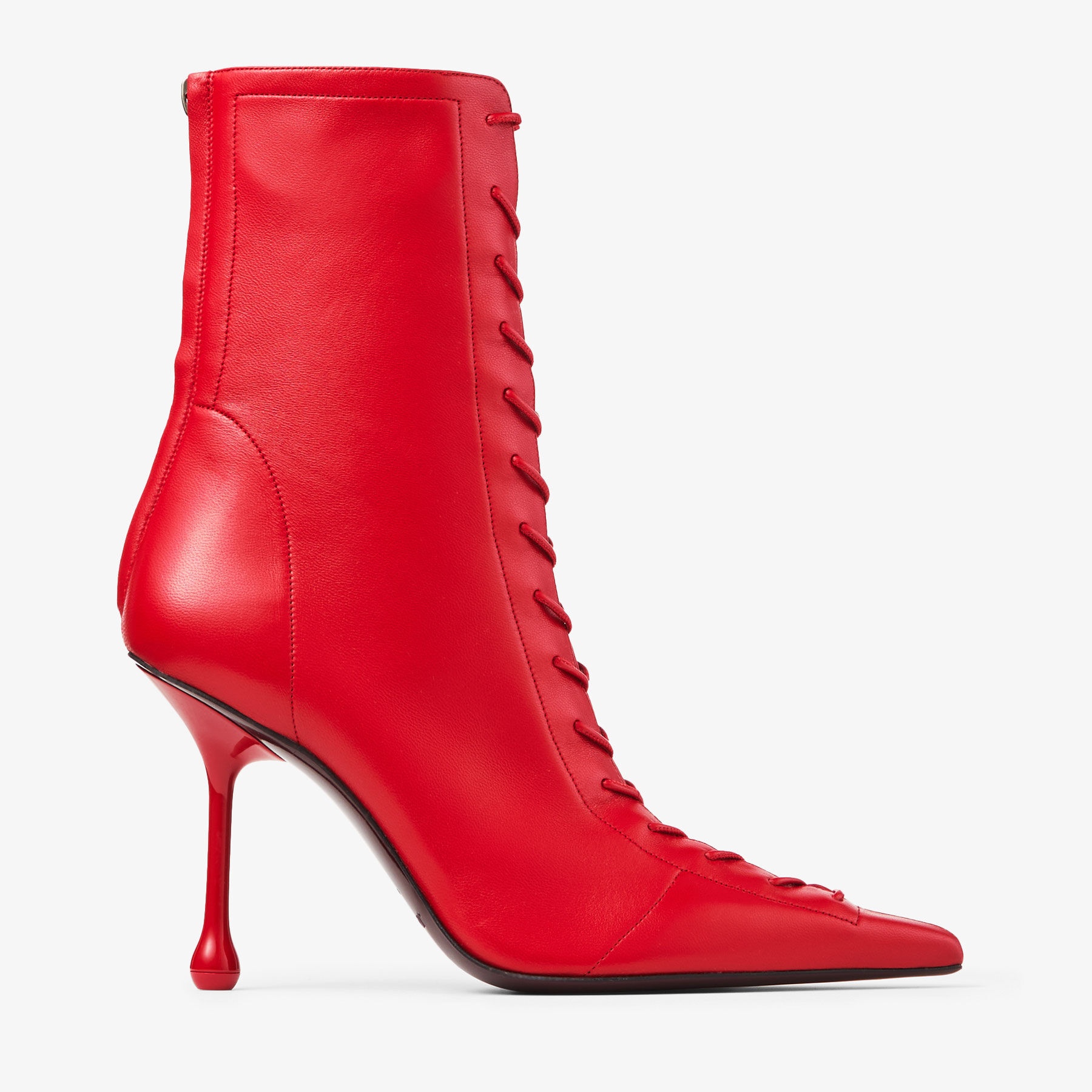 Scarlett Ankle Boot 95
Postbox Red Nappa Leather Boots - 1