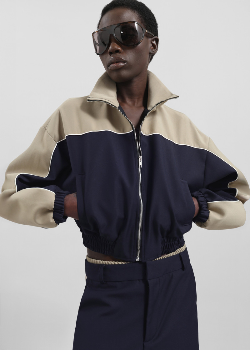 Penally Cropped Jacket - Navy 9