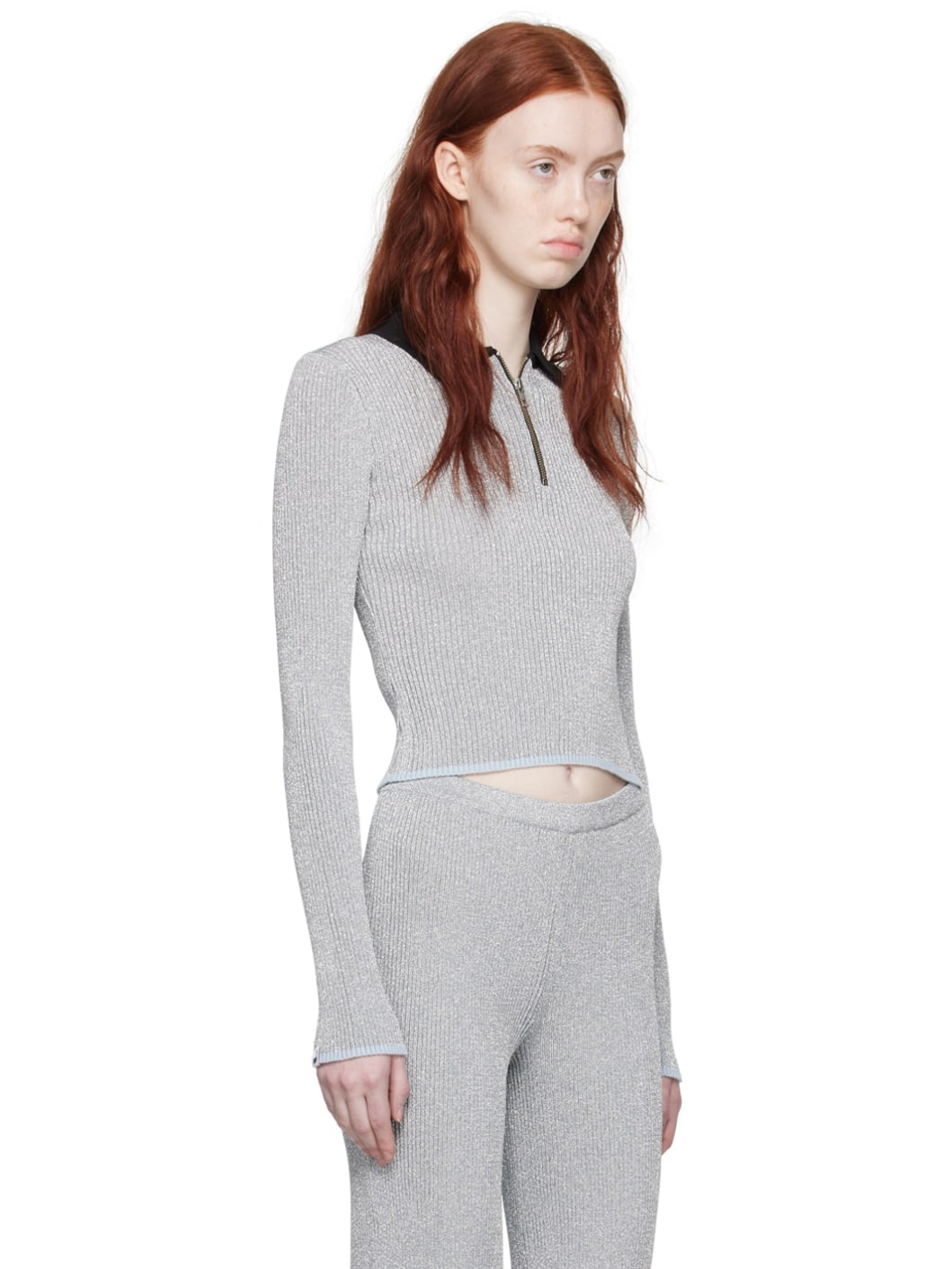 Silver Fitted Polo - 2