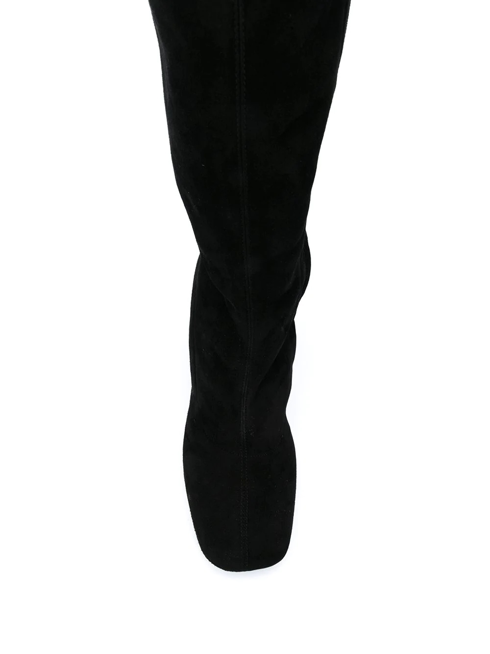 square toe knee-high boots - 4