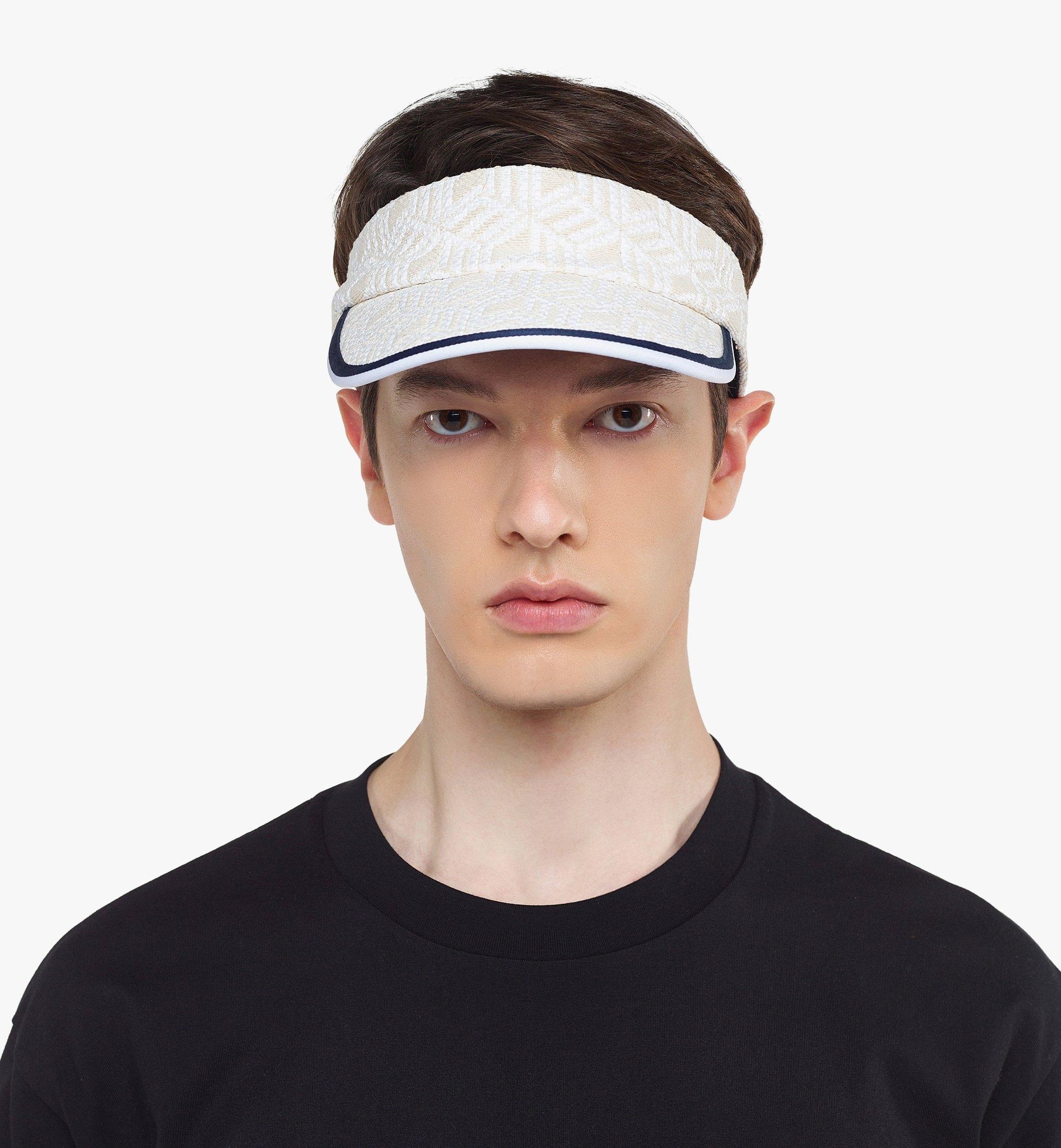 Visor in Cubic Monogram Raffia - 5
