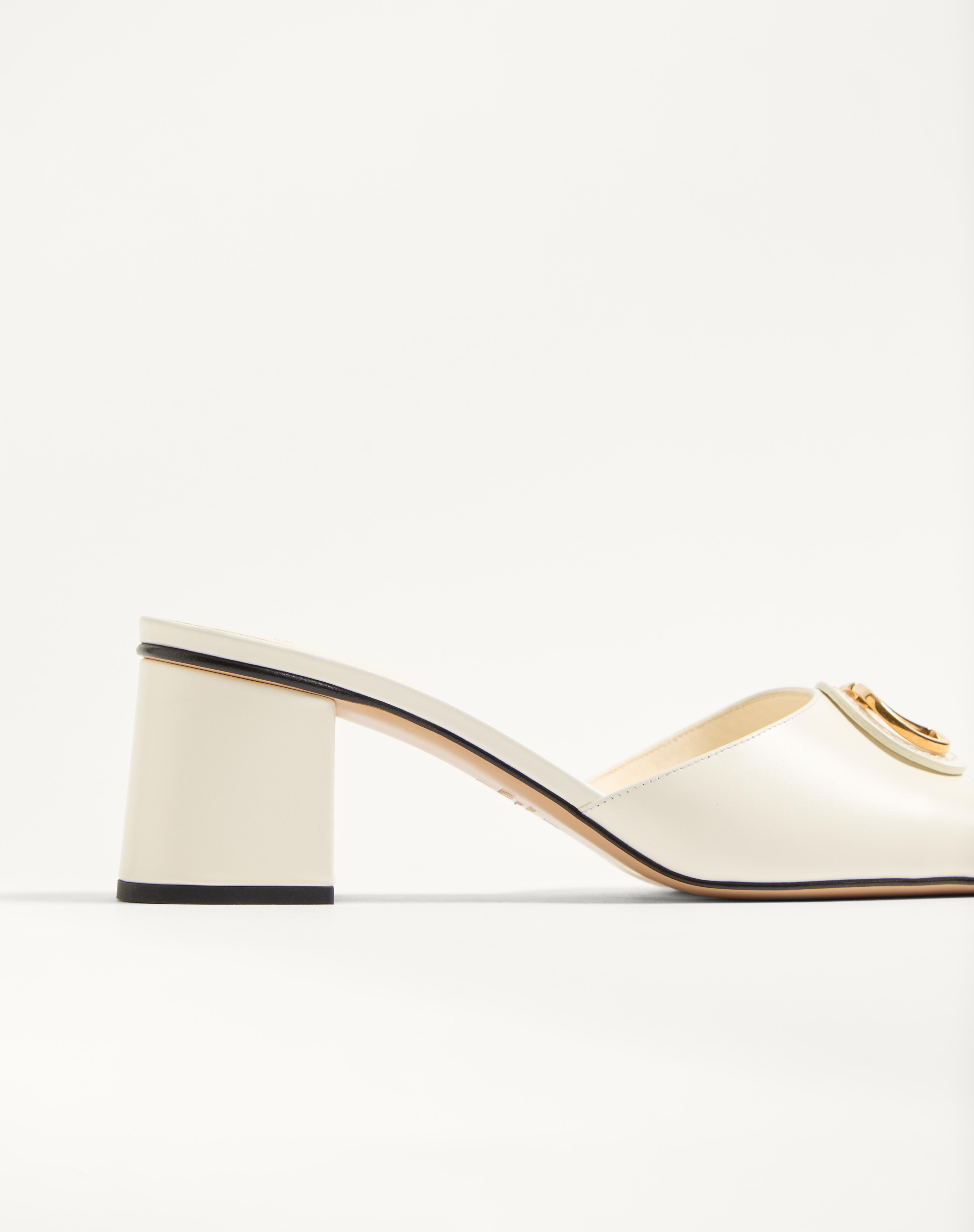 VLOGO SIGNATURE SLIDE SANDAL IN CALFSKIN 60MM - 7