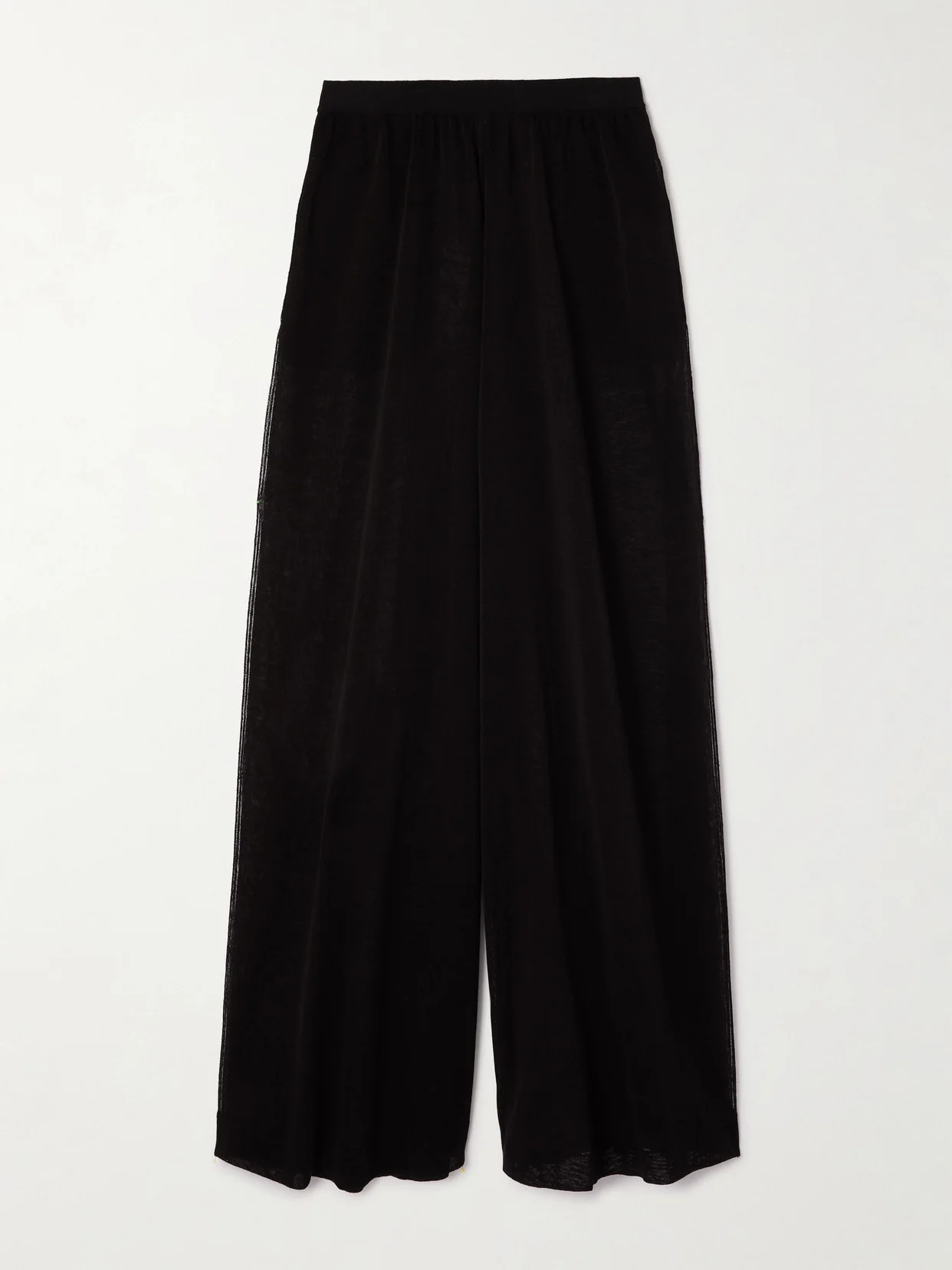 Linen And Silk-blend Wide-leg Pants - 1