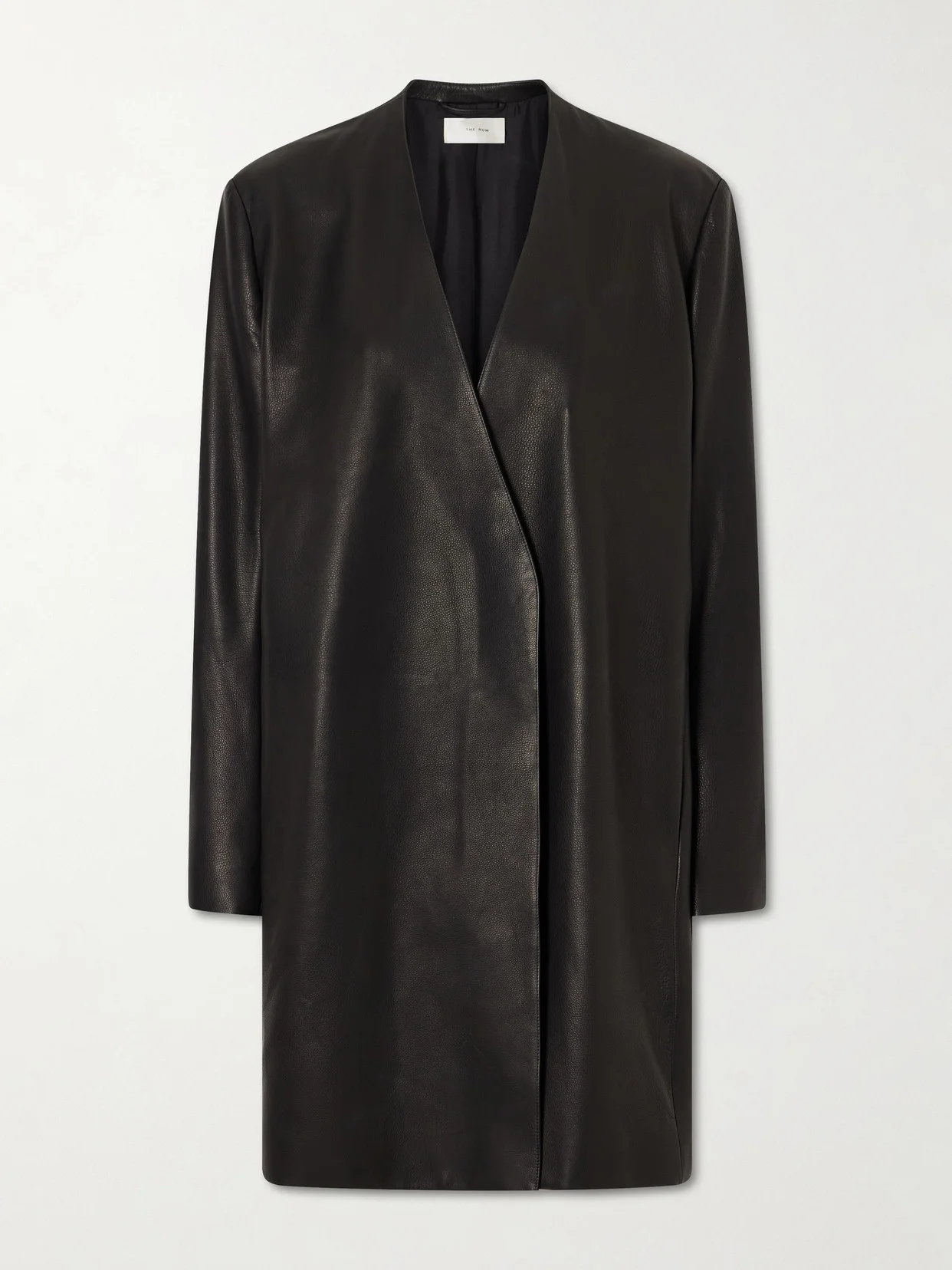 Clarisa Leather Knee-length Coat - 1