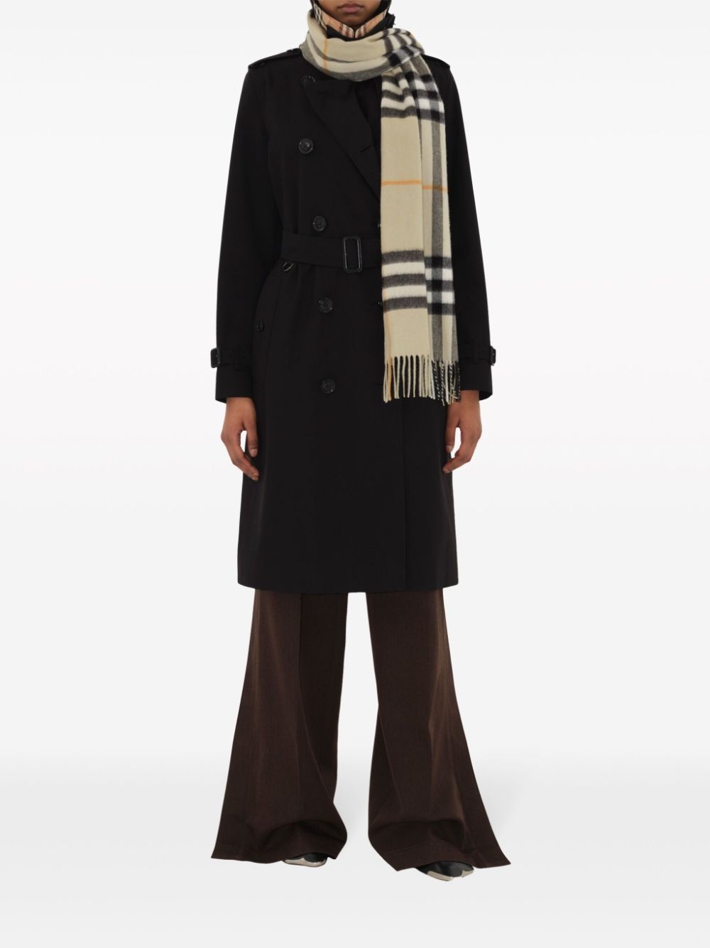 check cashmere scarf - 3