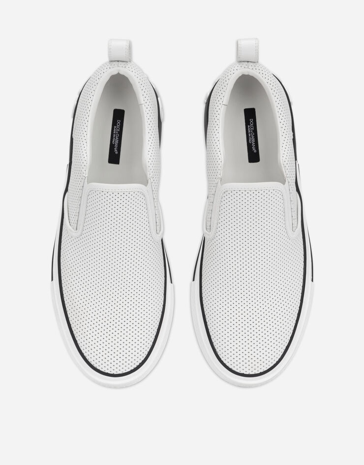 Perforated calfskin Custom 2.Zero slip-on sneakers - 4
