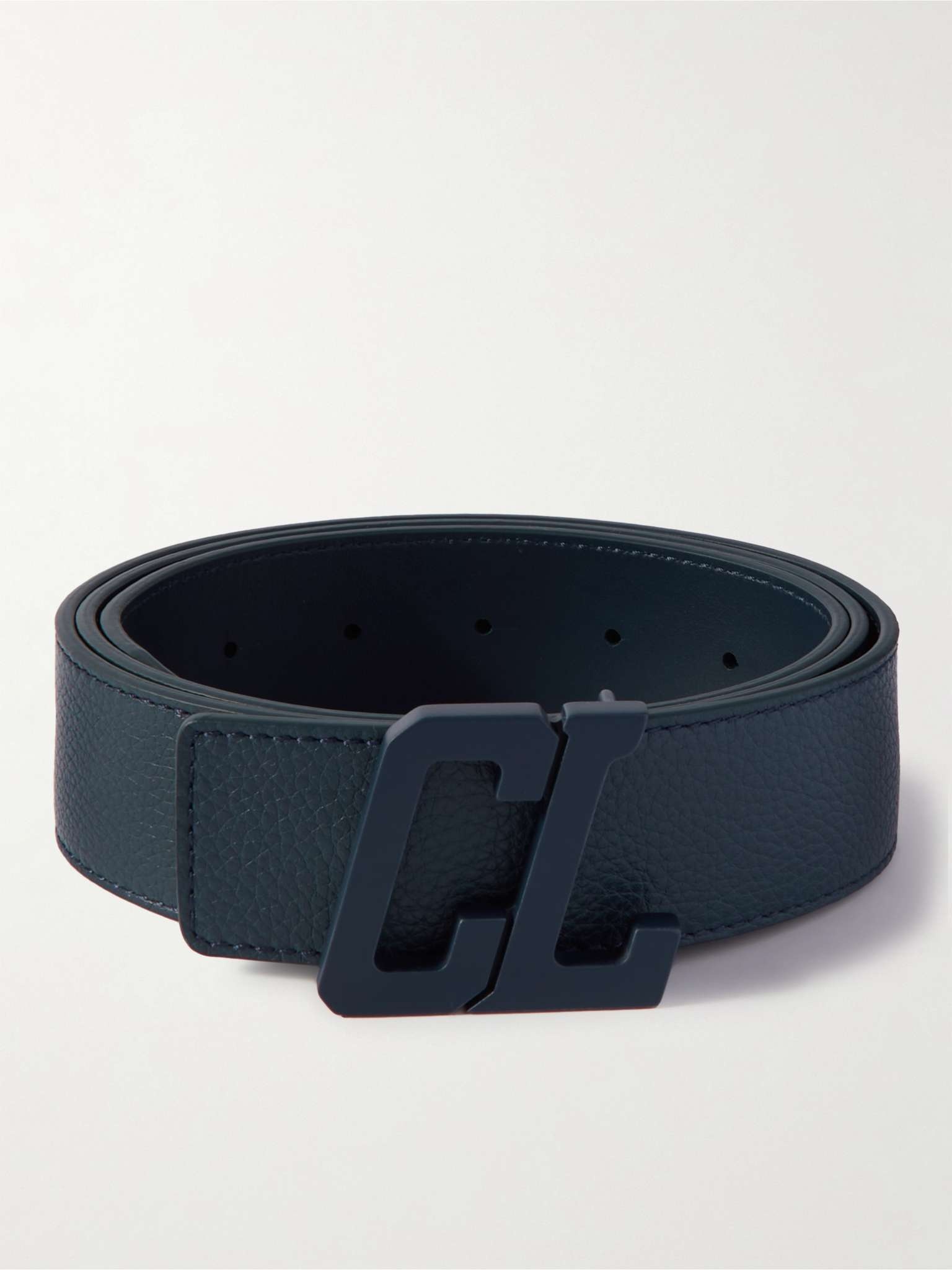 Leather belt Christian Louboutin Black size 85 cm in Leather