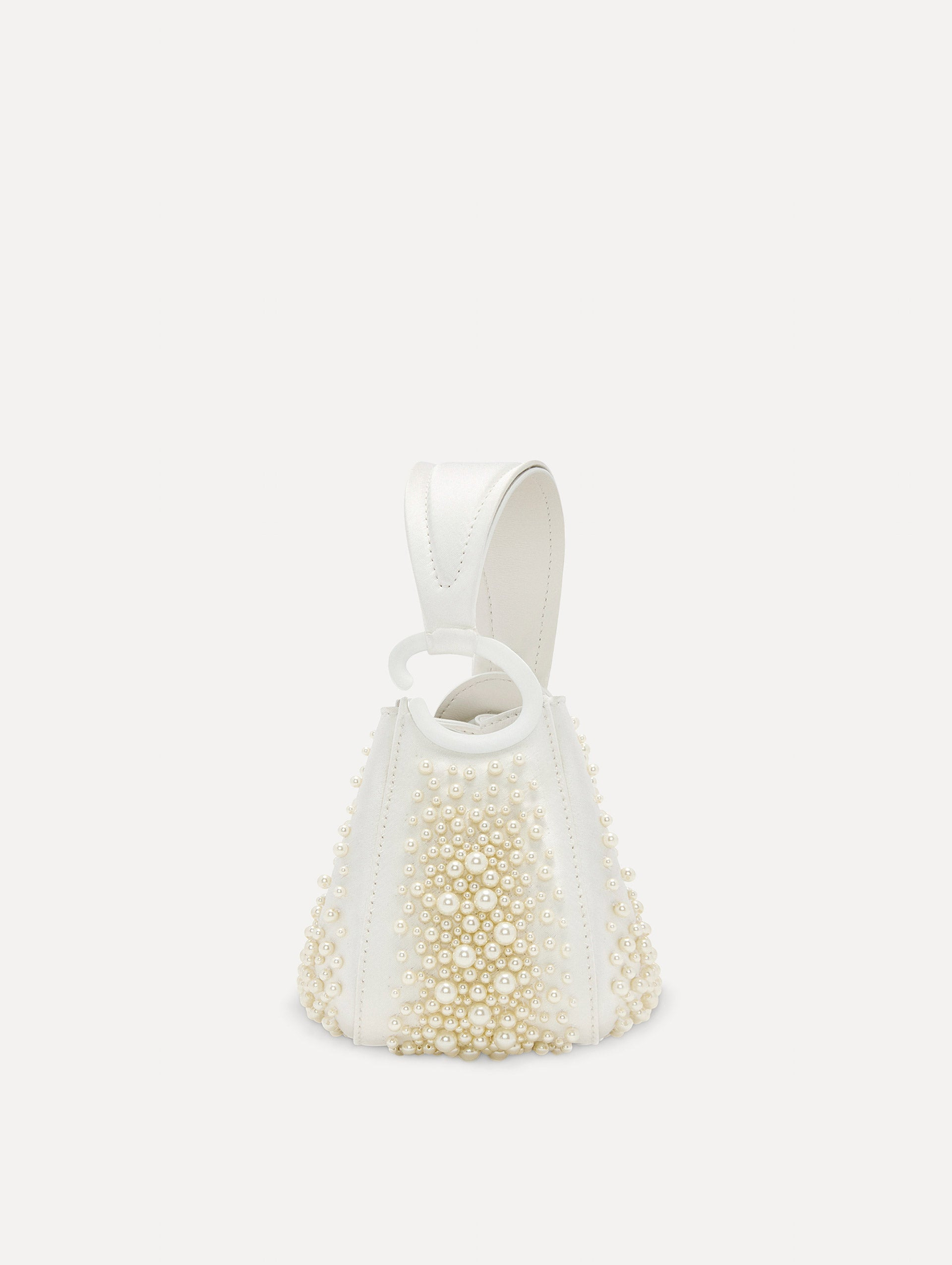 NANO PEARL EMBROIDERED O HANDLE BAG - 2