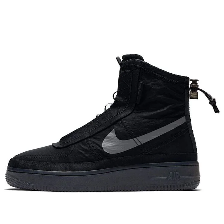 (WMNS) Nike Air Force 1 High Shell 'Black' BQ6096-001 - 1