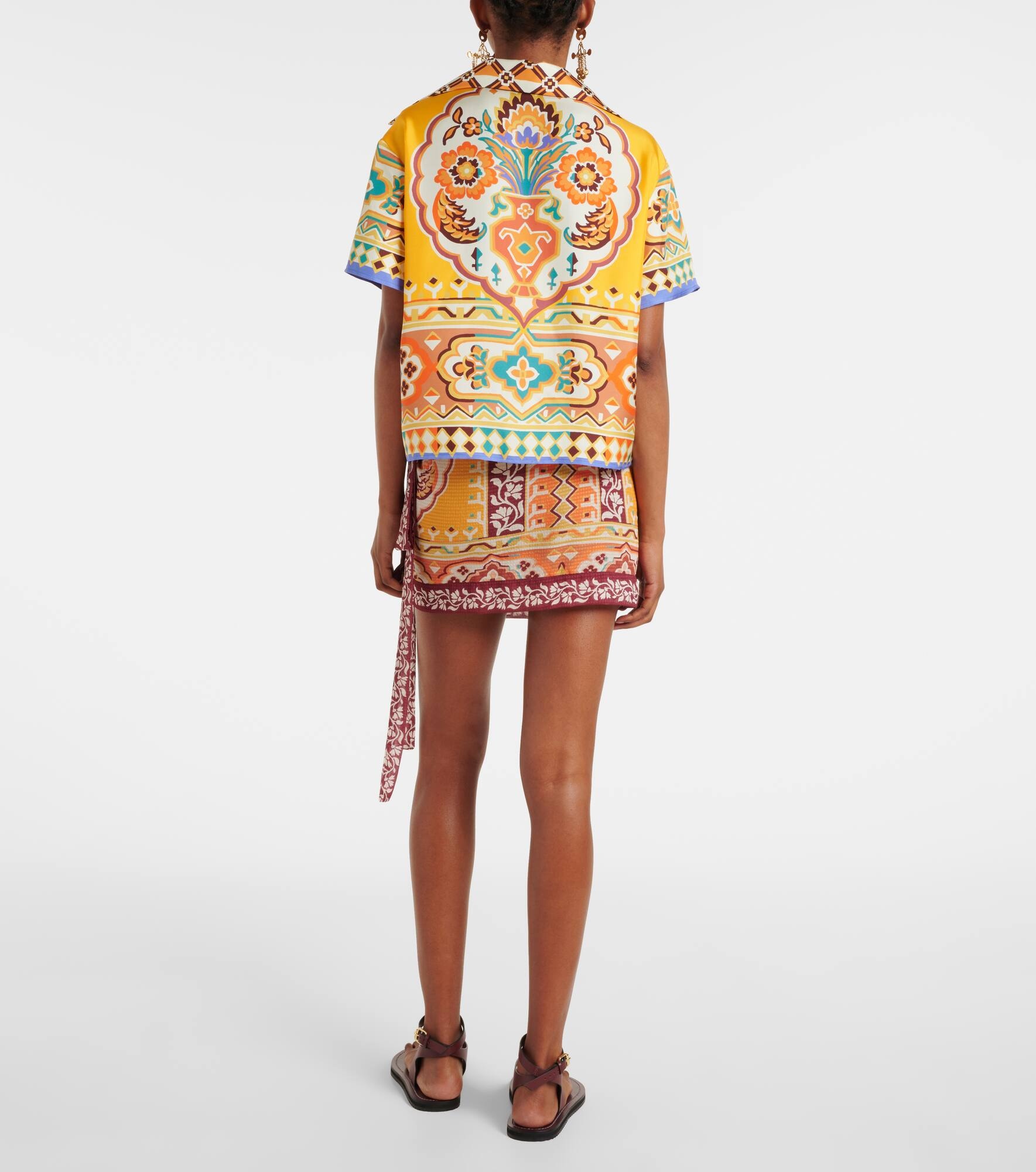 Printed silk shirt - 3