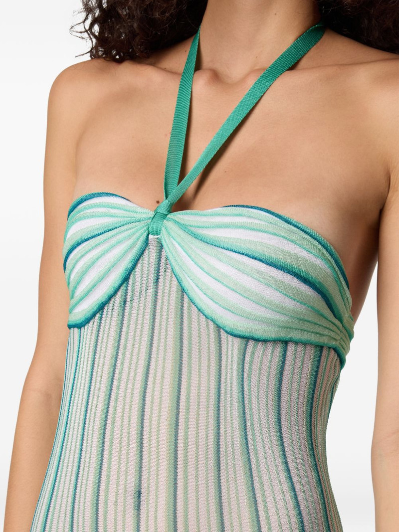 Missoni striped halterneck beach dress outlook