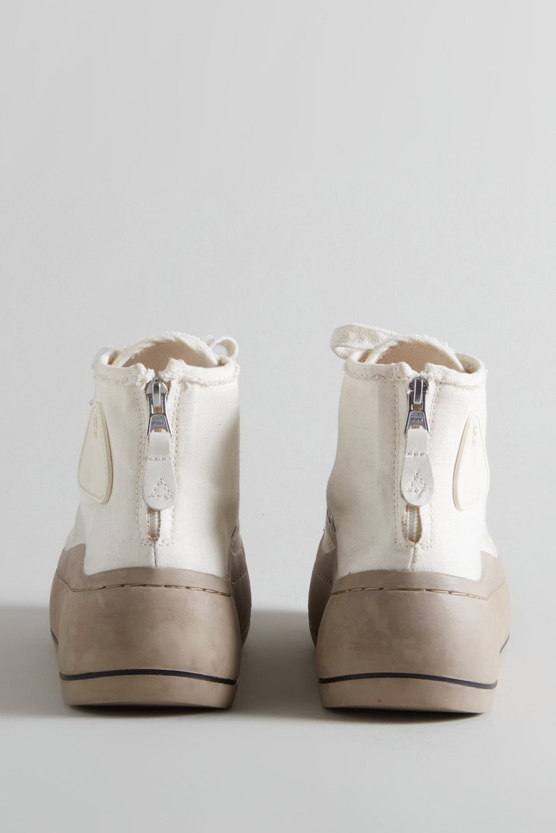 R13 KURT HIGH TOP SNEAKER - ECRU & BROWN outlook