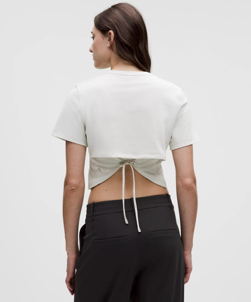 Tie-Hem Heavyweight Cotton T-Shirt 3