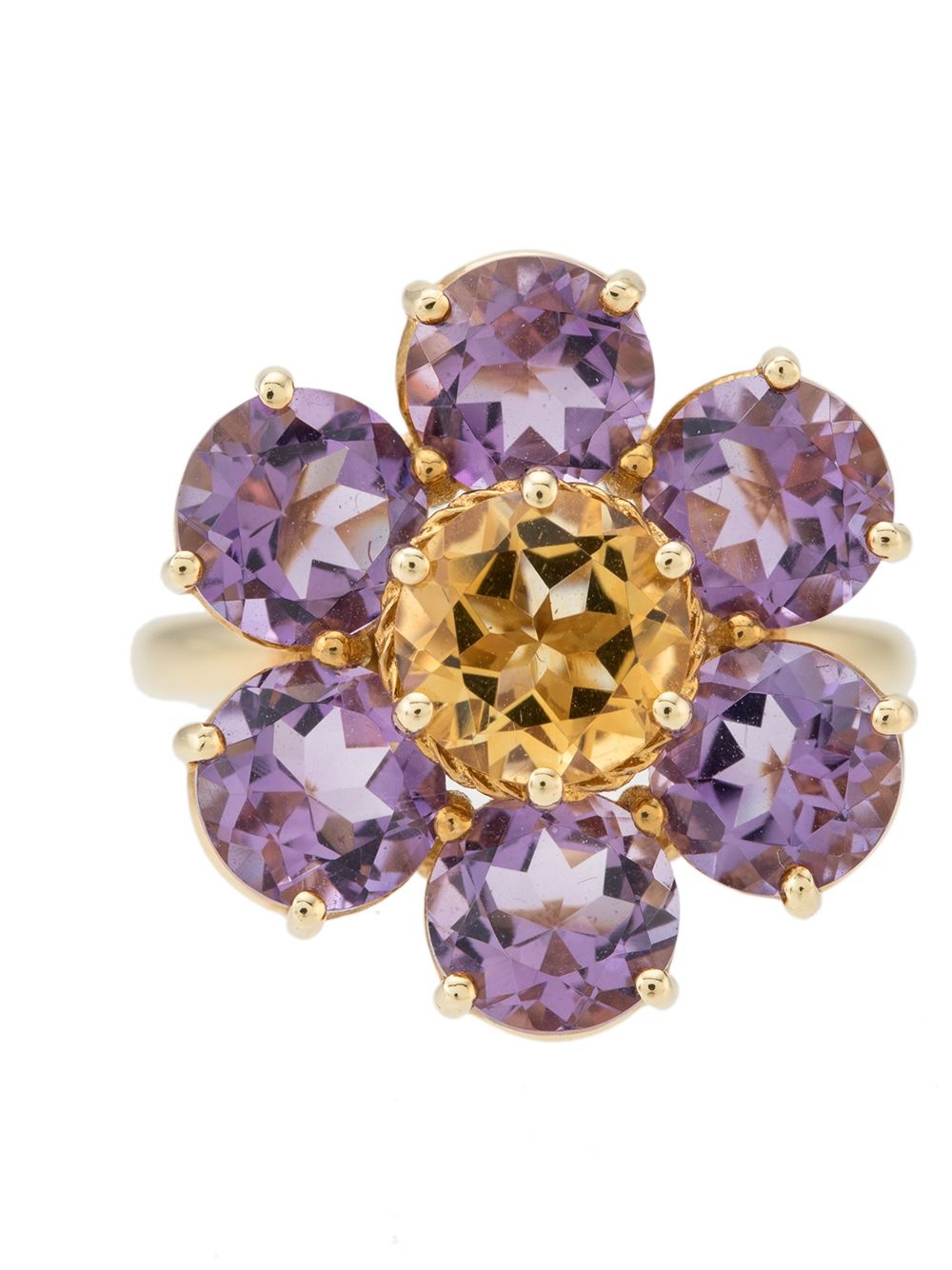 18kt yellow gold Spring gemstone ring - 3