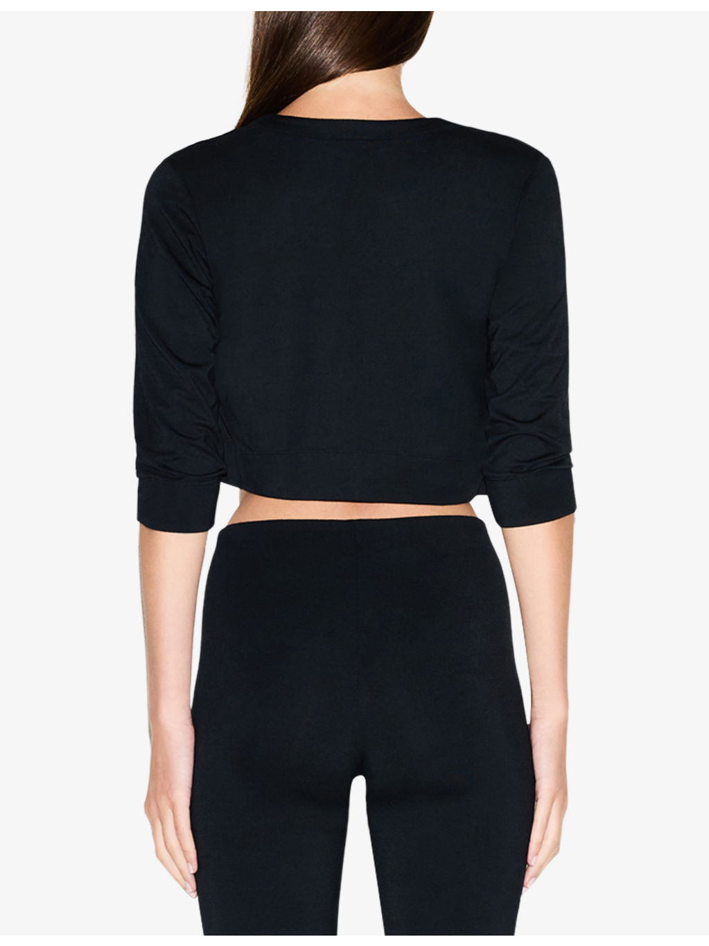 Smooth Lounge Cropped Stretch-Modal Cardigan - 4