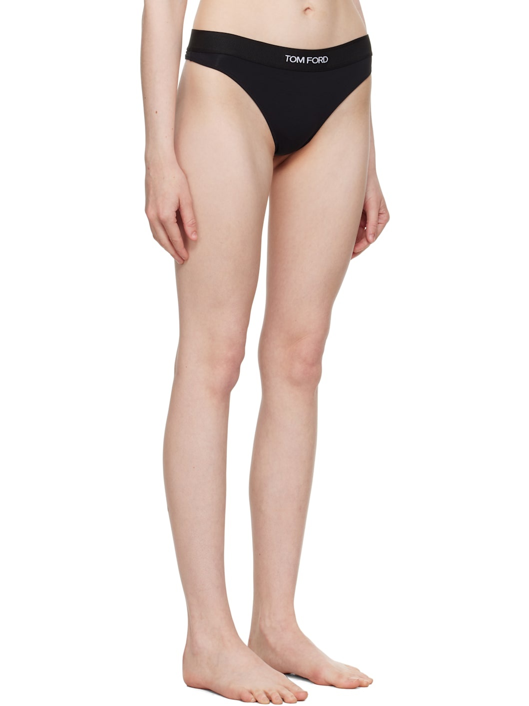 Black Modal Signature Thong - 2