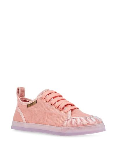 FENDI jacquard FF motif sneakers outlook