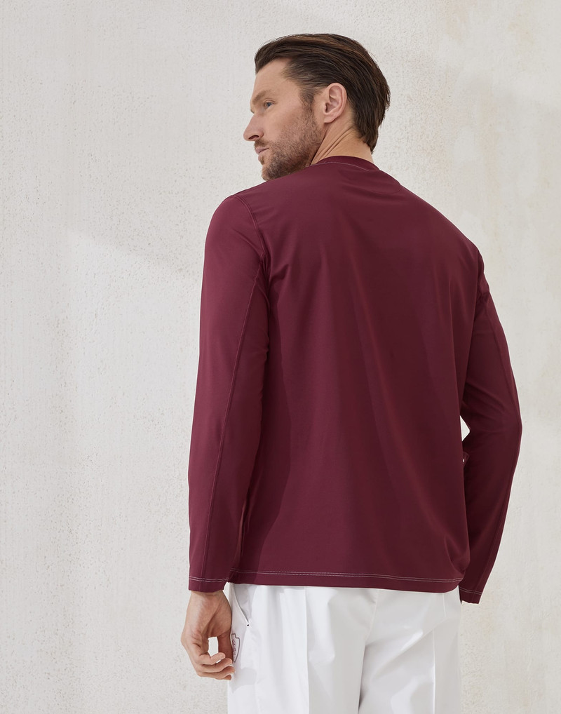 Brunello Cucinelli Comfort nylon long sleeve T-shirt with logo outlook