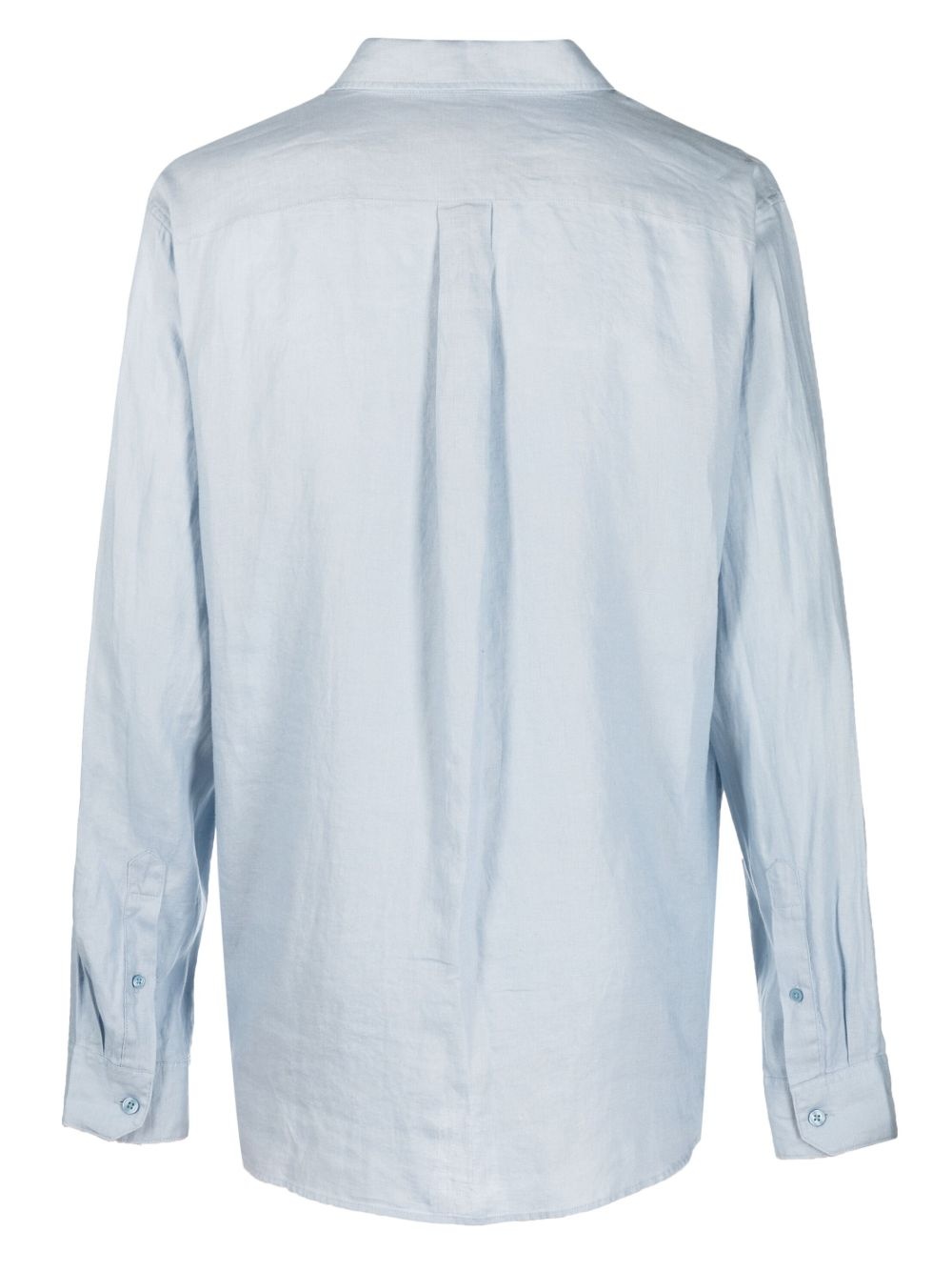 long-sleeve linen shirt - 2