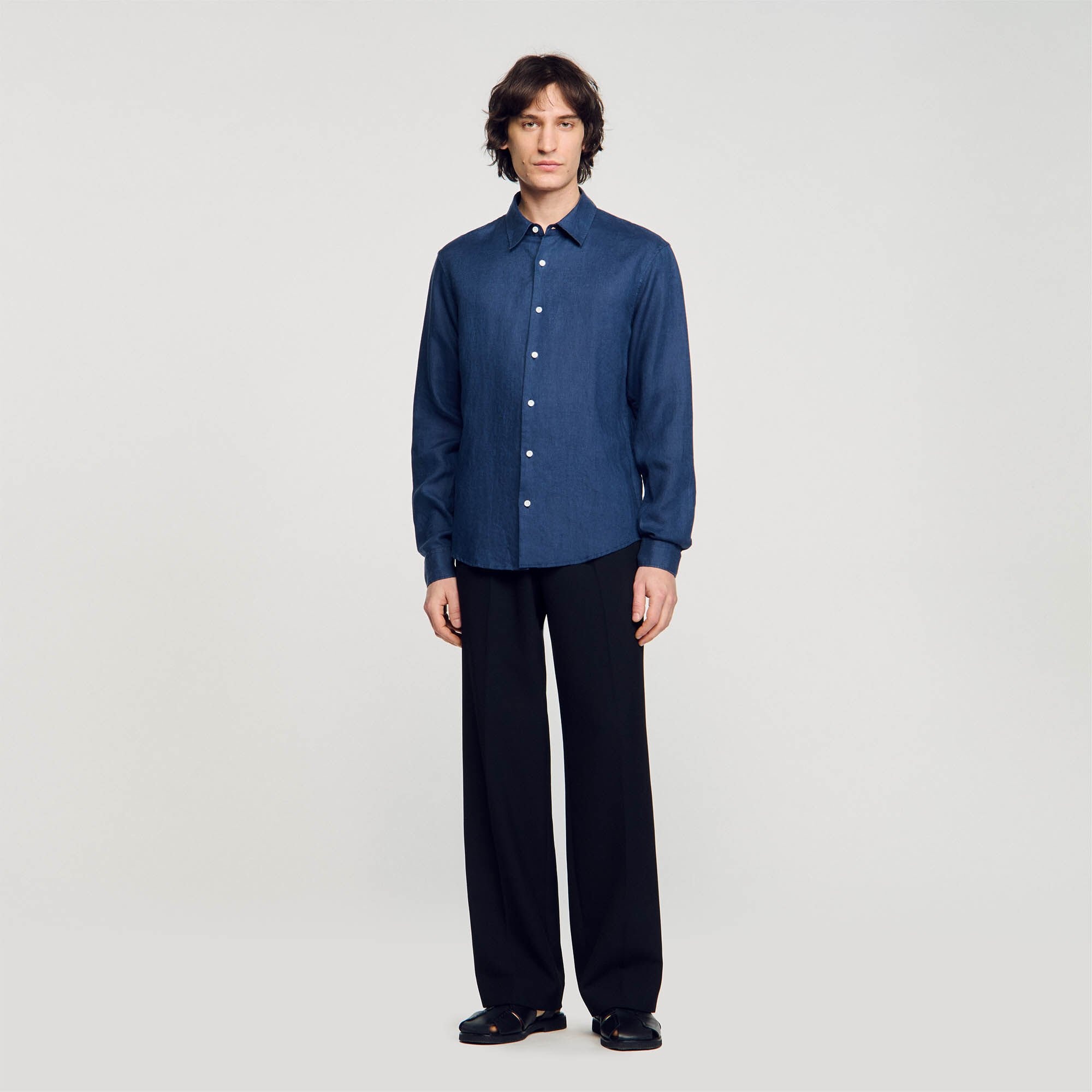 COTTON AND LINEN SHIRT - 3