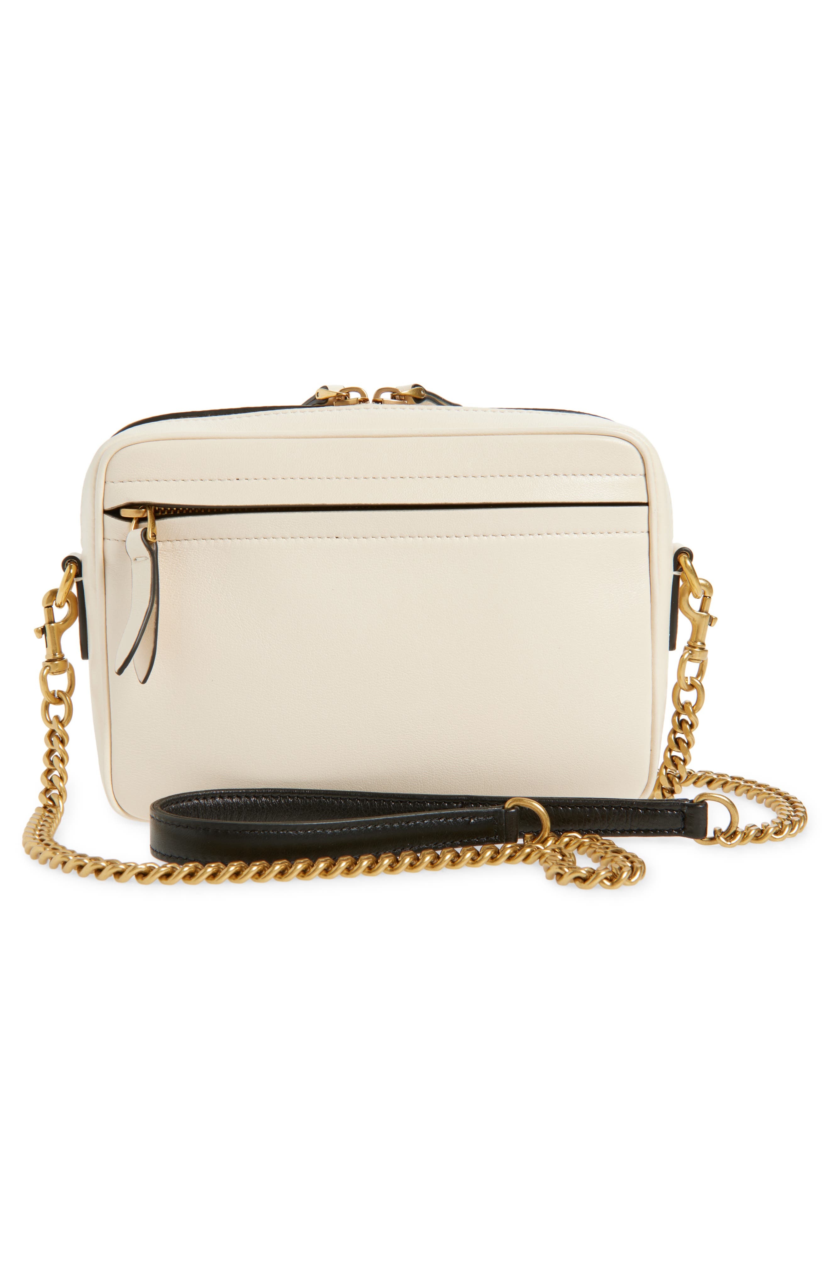 Valentino Garavani Viva Superstar Lambskin Leather Crossbody Bag in Butter White/Nero at Nordstrom - 4