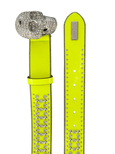 PHILIPP PLEIN crystal skull belt outlook