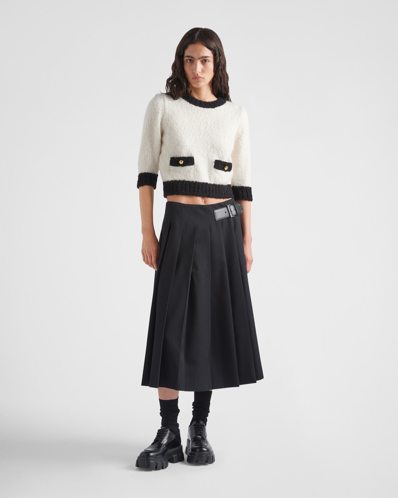 Prada Cashmere and silk crew-neck sweater outlook