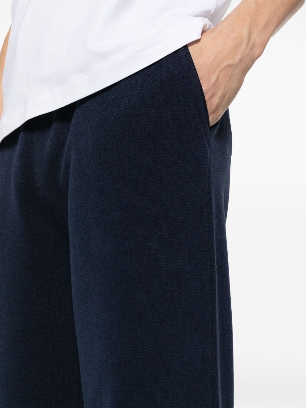 straight-leg drawstring track pants - 5