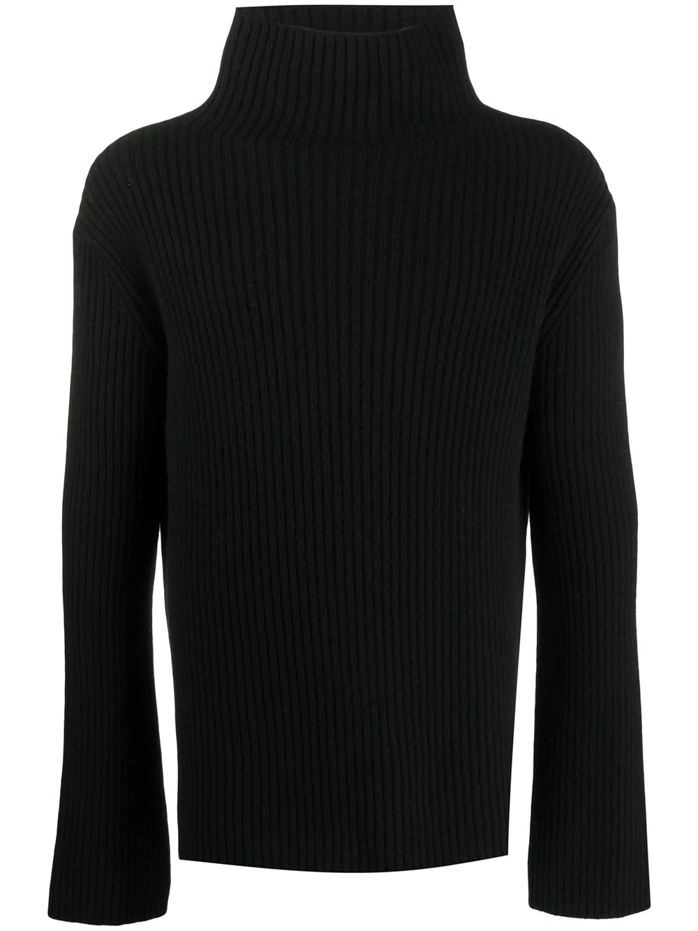 ribbed roll neck jumper - 1