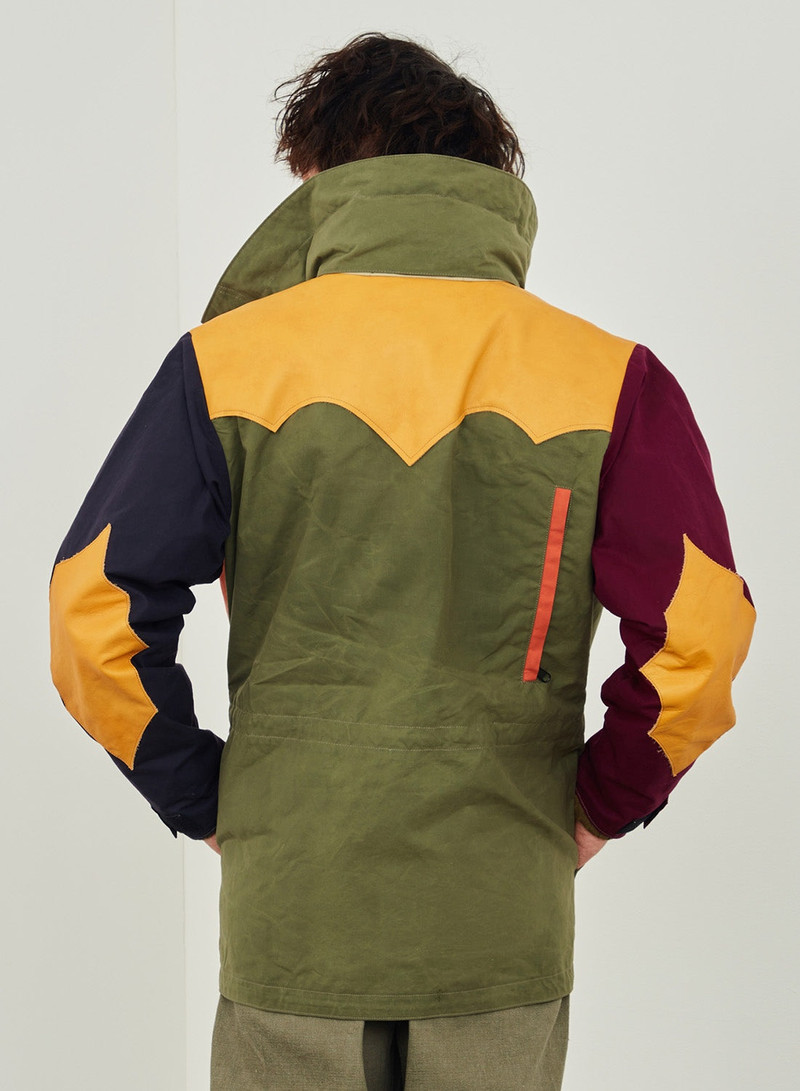 Rocky Mountain Featherbed x Nigel Cabourn Mountain Parka Dry Wax in Multicolour 5