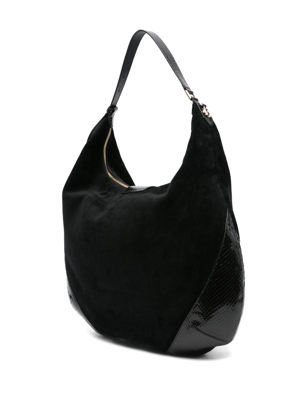 suede-leather shoulder bag - 3