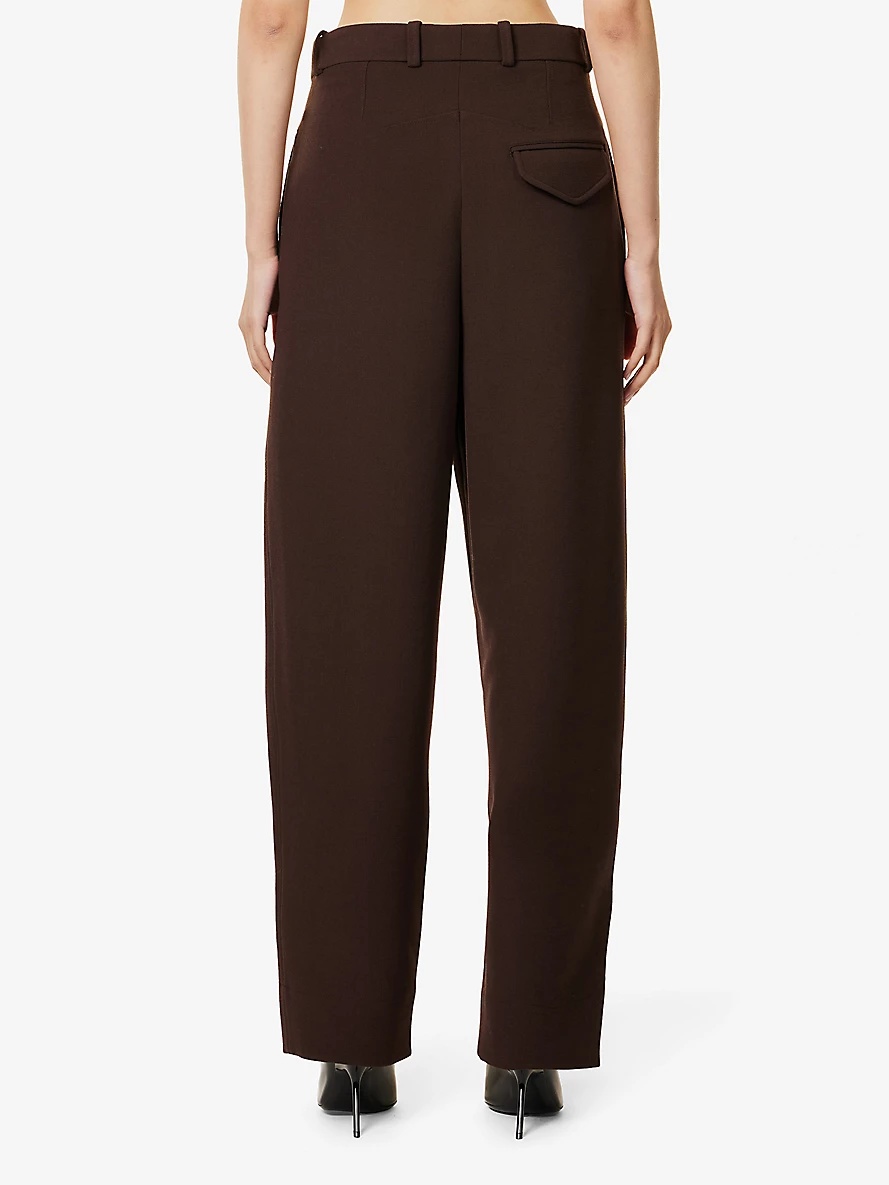 パンツ Wardrobe.Nyc Wide Leg Virgin Wool Trousers WARDROBE.NYC wide-leg Virgin Wool Trousers | Brown | FARFETCH JO